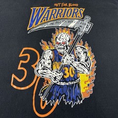 Warren Lotas Golden State Warriors Stephen Curry Shirt Size XL OUT FOR BLOOD