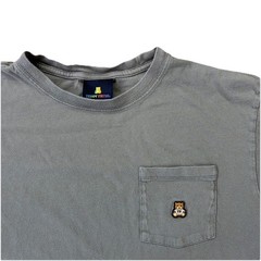 Teddy Fresh Classic Pocket Tee Embroidered Bear Green Mens Large Cotton