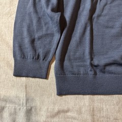 Extra Fine Merino Wool Polo In AirfoceBlue XL-Brand Tailored Athlete