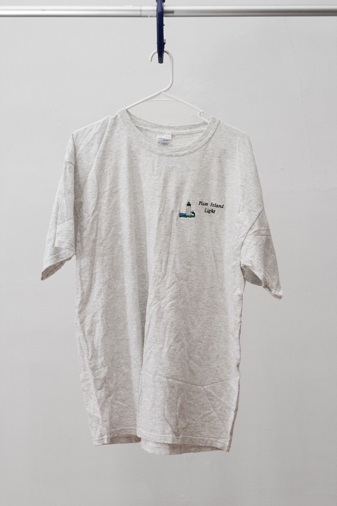 Plum Island Lighthouse Shirt, Light Grey, Size XL