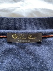 Loro Piana Philion T-Shirt Chasmere & Silk Size Large Ombre Blue (NWOT) ~$1,5700