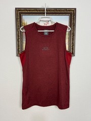 Oakley Red Vest Mens Train Shirt Sleveless Jersey Rare Trikot Sport Size S