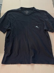Tommy Bahama Men’s Navy Graphic Crew Neck Short Sleeve Cotton Knit Pocket Tee L