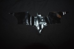 The Dark Knight Mens Batman Tonal Black Shirt New S-3XL