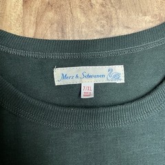Merz B Schwanen T-Shirt Green Loopwheeled Germany Cotton Men’s 7/XL