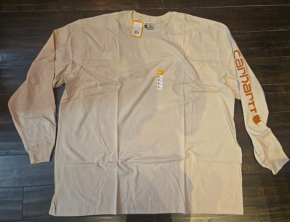 carhartt long sleeve Logo T shirt 3XL Tall W07 K231