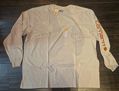 carhartt long sleeve Logo T shirt 3XL Tall W07 K231