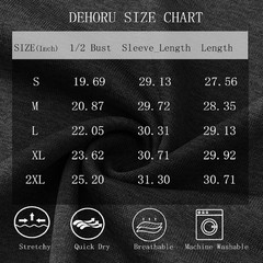Men Long Sleeve Shirts Moisture Wicking UPF Sun Protection Tee Quick Dry Work…