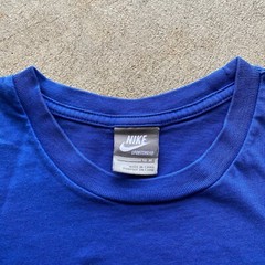 Vintage Y2K Nike Air Force One Love Shirt Size Large Blue Sneakers Sportswear
