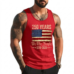 American Flag 250th Anniversary 1776 2026 Tank Top
