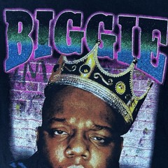Notorious BIG Black Graphic Tshirt Medium HIp Hop Rap Rapper Big Poppa Retro 90s