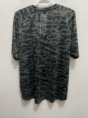 NEW Kenneth Cole Active T Shirt 2XL Green Camo Crew Neck Tech SS Tee NWT $49