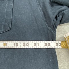 Carhartt Henley Shirt Mens Large Black Loose Fit Heavyweight Ribbed Knit Cuff