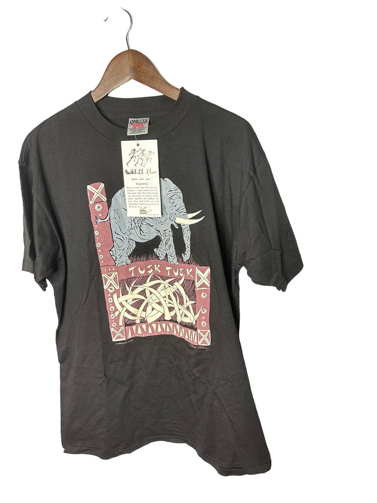 american arts t-shirt oneita power t usa single stitch elephant tusk tusk