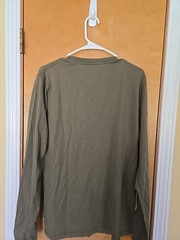 Fjallraven Forever Nature Badge LS T-Shirt Caper Green Size Medium