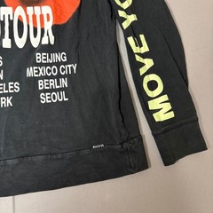 Nike Long Sleeve Shirt Mens Medium Black World Tour Graphic Move Your Body