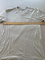 Fresh Clean Tees Shirts Mens Extra Large Light Gray V-Neck Short Sleeve Pullover