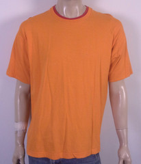 vintage 80s 90s FOTL 2 Tone T-Shirt Orange Red Accent 2 Ply single stitch L