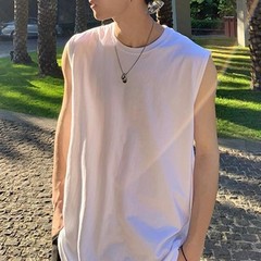 Fashion Vacation Daily Men’s Vest Summer Tank Solid Tops Casual Slight Stretch