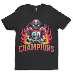 Custom T-Shirt, Champions,Dtf Print On Next Level T-Shirt unisex Soft Cotton