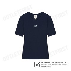 CALVIN KLEIN MODAL STRETCH MONOGRAM LOGO GRAPHIC SLIM T-SHIRT COLOR NAVY CODE: