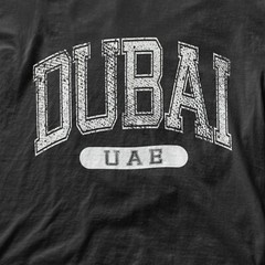 Dubai UAE Classic Varsity Style T-Shirt Tourist Destination Tee