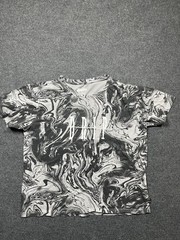 Brooklyn Cloth Shirt Mens Large Gray Marble Allover Graphic Streetwear Tee Top