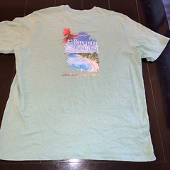 Vintage Tommy Bahama ‘Been There, Drone That’ Parrot w GoPro On Beach Shirt Med