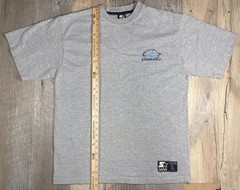 VTG UNC University of North Carolina Logo Gray T-Shirt Team Starter Men L STAINS