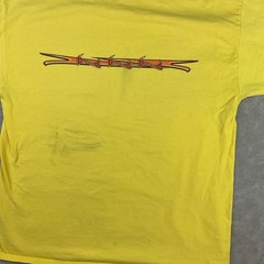 Vintage Diablo Paintball T-Shirt Men Sz XL Y2K Graphic Crew Yellow Short Sleeve