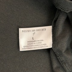 Weston Jon Boucher Shirt Mens Large Brown Tee Lightweight Stretch Solid Luxury
