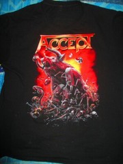 Hot Popular Accept Band Black T-Shirt Cotton Unisex D807