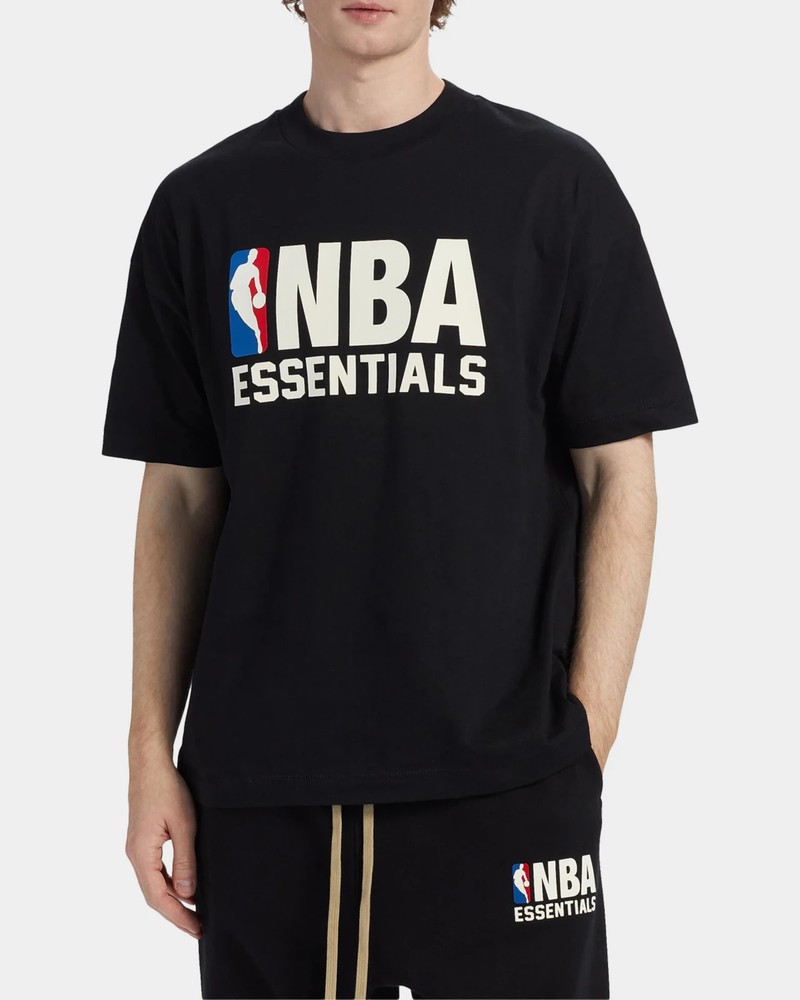 Fear of God Essentials NBA Men’s Cotton Logo Fit 90’T-Shirt – Size M