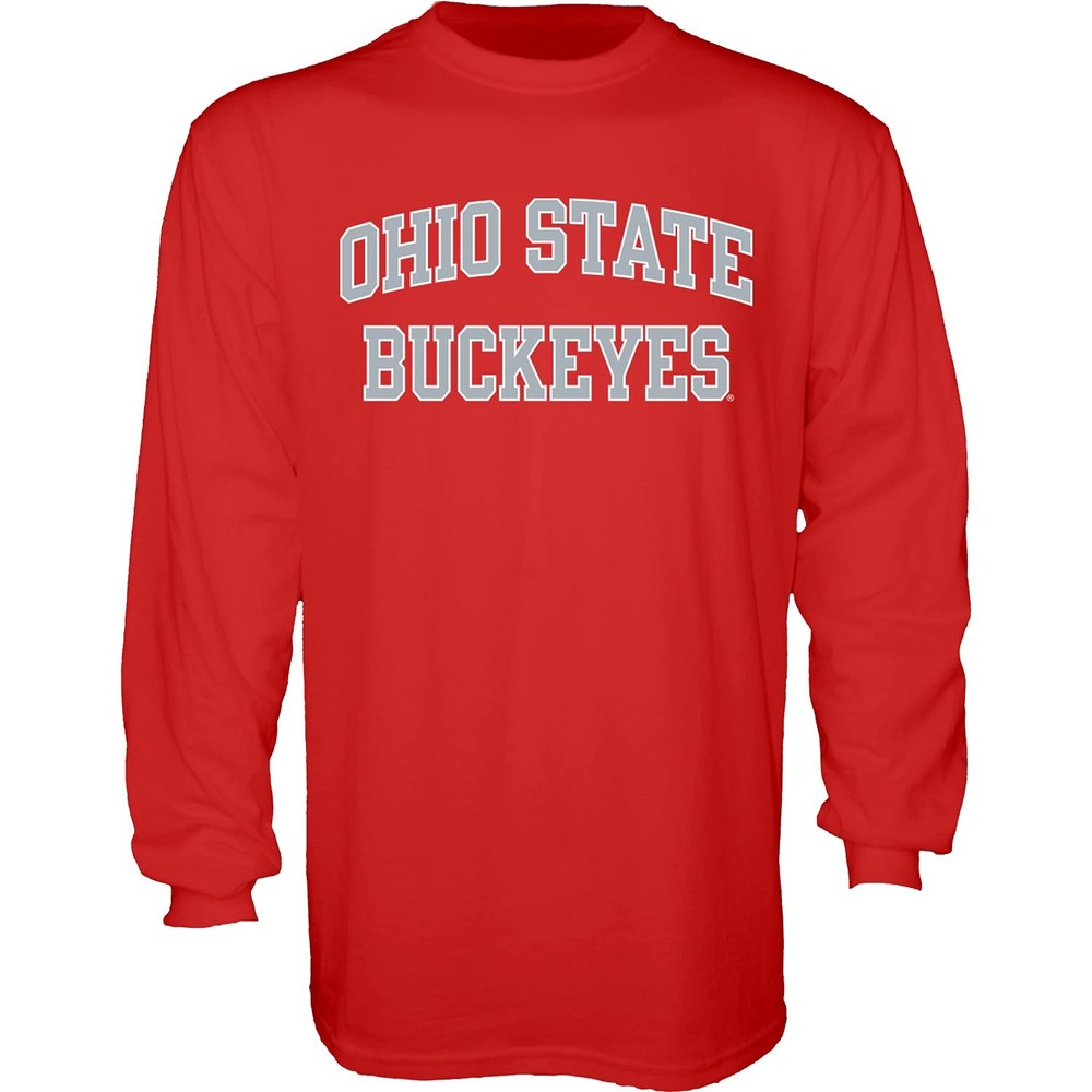 Blue 84 Mens Ohio State Buckeyes Long Sleeve T-Shirt Arched Team Color Team