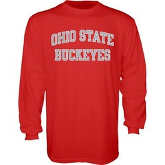 Blue 84 Mens Ohio State Buckeyes Long Sleeve T-Shirt Arched Team Color Team