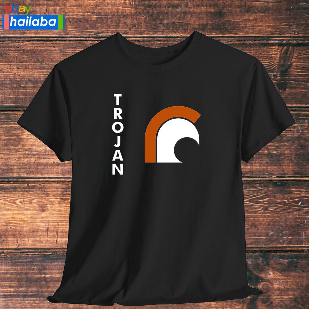 Trojan Yachts Logo Black/Navy/Grey/White/Orange T-Shirt S-5XL