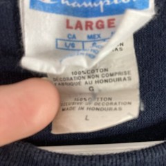 Champion Shirt Adult Large Black Embroidered Logo Sports Casual Outdoors SS Tee