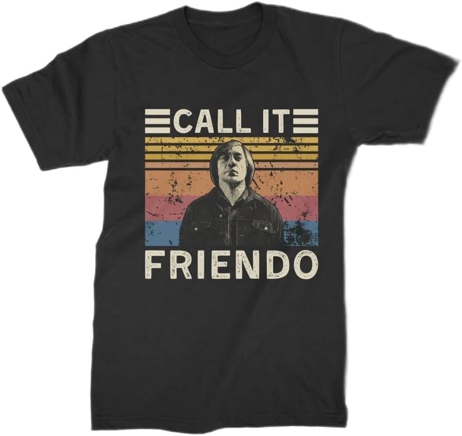 No Country Old Men Anton Chigurh Call It Friendo T Shirt Black