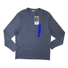 English Laundry Shirt Mens Large Blue Waffle Knit Long Sleeve Crew Neck Pullover