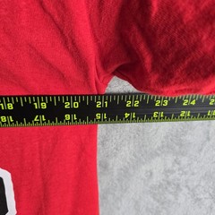 Chinatown Market Mens Red Graphic T-Shirt Script Logo 23 Basketball Large USA