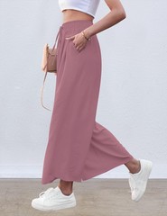 Wide Leg Palazzo Pants for Women Summer Beach Pants Flowy Loose Casual Lounge…