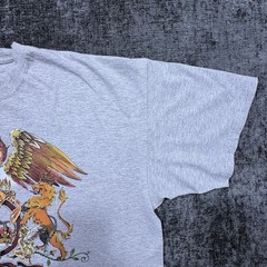Queen T-Shirt XXL Grey Official Tour Merchandise Freddie Mercury Band Crest Logo