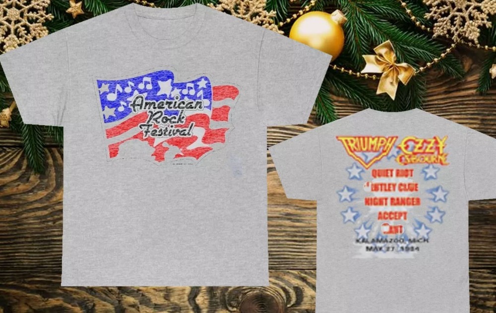American Rock Festival T-shirt Sport Grey Unisex S-5Xl 2 sides