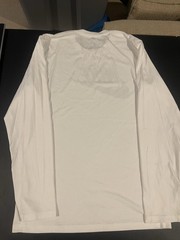 Nike Long Sleeve T Shirt Men’s Small White Black Athletic Hoodie Jacket Used