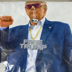 Full Send Free Trump Shirt Mens Medium White Political Graphic Tee Novelty
