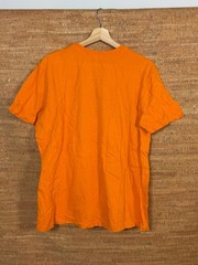 Nike Shirt Adult Mens Large Orange Swoosh Spell Out Active Athletic Basketball