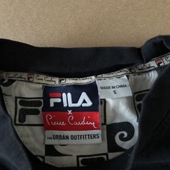 FILA X Pierre Cardin Urban Outfitters Photo Tee Mens Small Black Short Sleeve