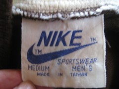 VTG 80’s NIKE Sportswear White Tag 2 Pc Brown Warmup Set Swoosh Sz M ~REDUCED!!