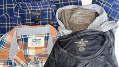 Men’s Small Shirt Lot of 8 Various Brands Flannels T-shirts Reseller Bundle