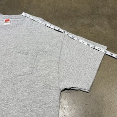 Vintage Hanes Pocket T Shirt XL Blank Gray Heavyweight Streetwear